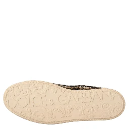 Beige Brown Wool Cotton High Top Sneakers