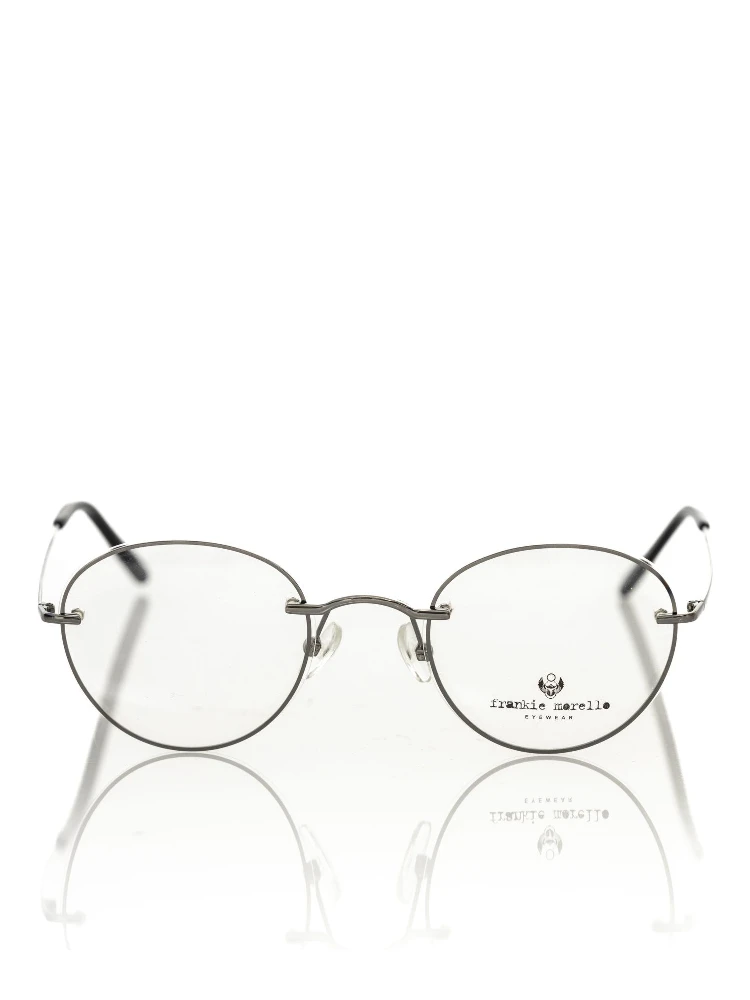 Gray Metallic Fibre Glasses Frame