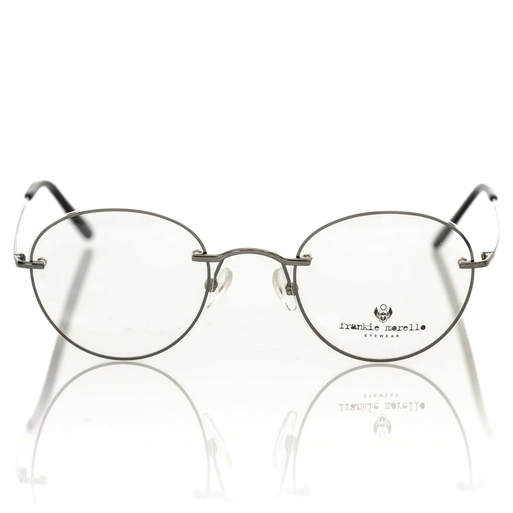 Gray Metallic Fibre Glasses Frame