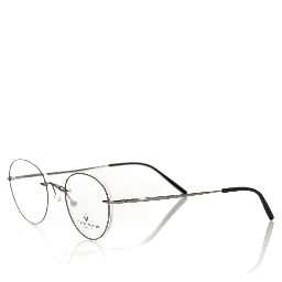 Gray Metallic Fibre Glasses Frame