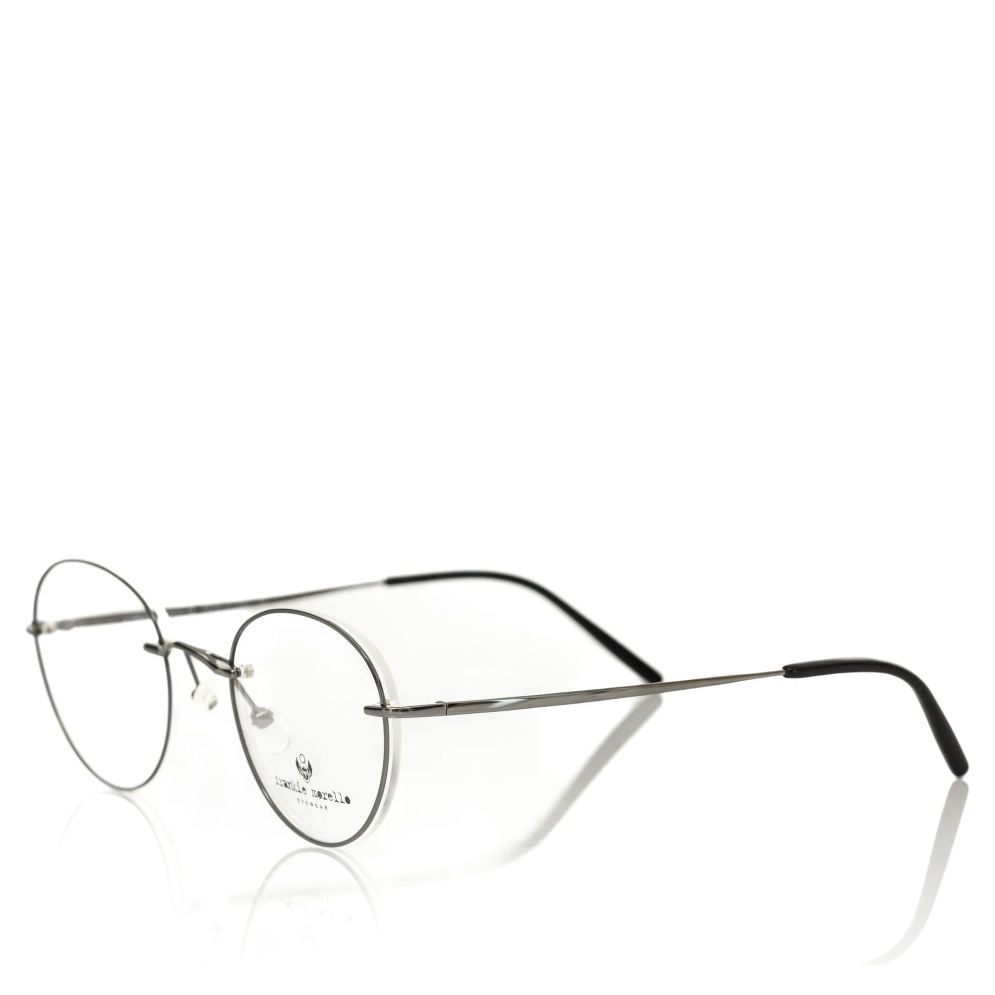 Gray Metallic Fibre Glasses Frame