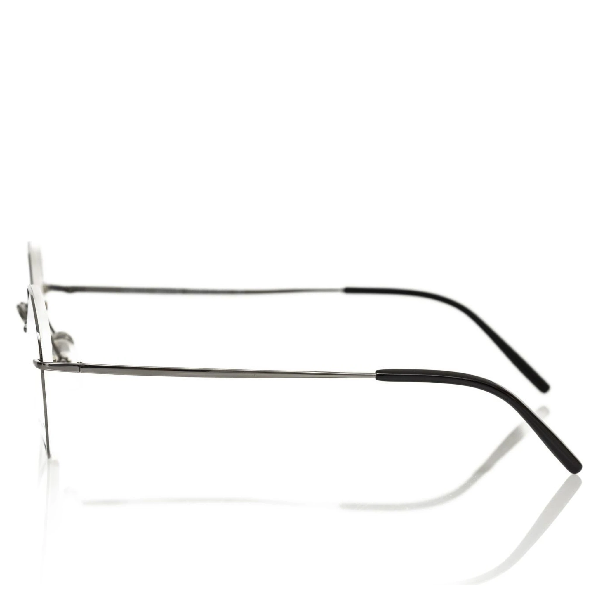 Gray Metallic Fibre Glasses Frame