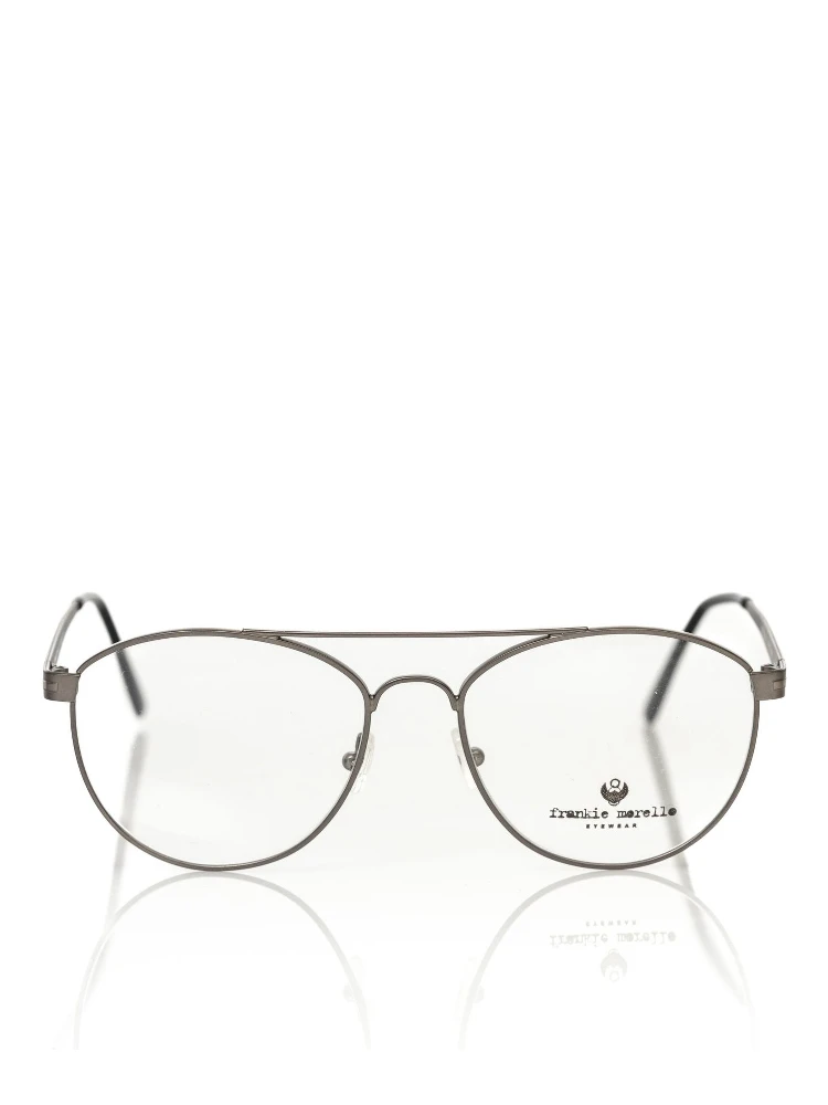 Gray Metallic Fibre Glasses Frame