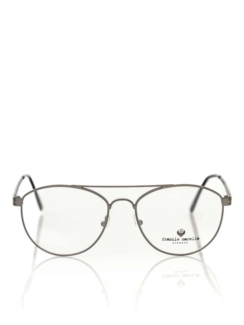 Gray Metallic Fibre Glasses Frame