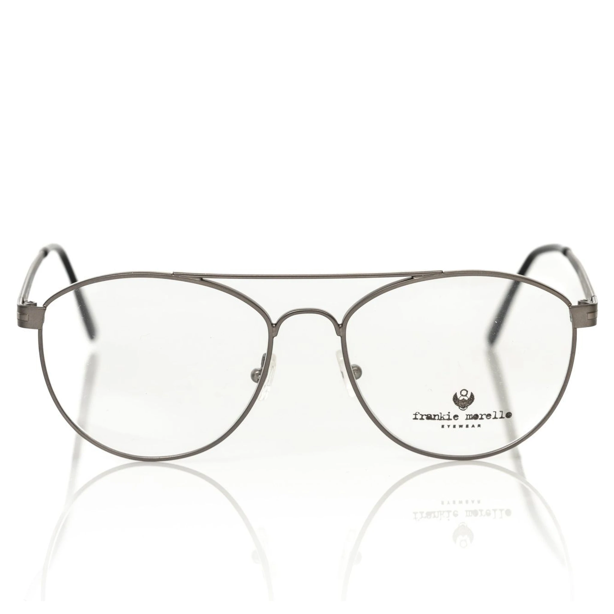 Gray Metallic Fibre Glasses Frame