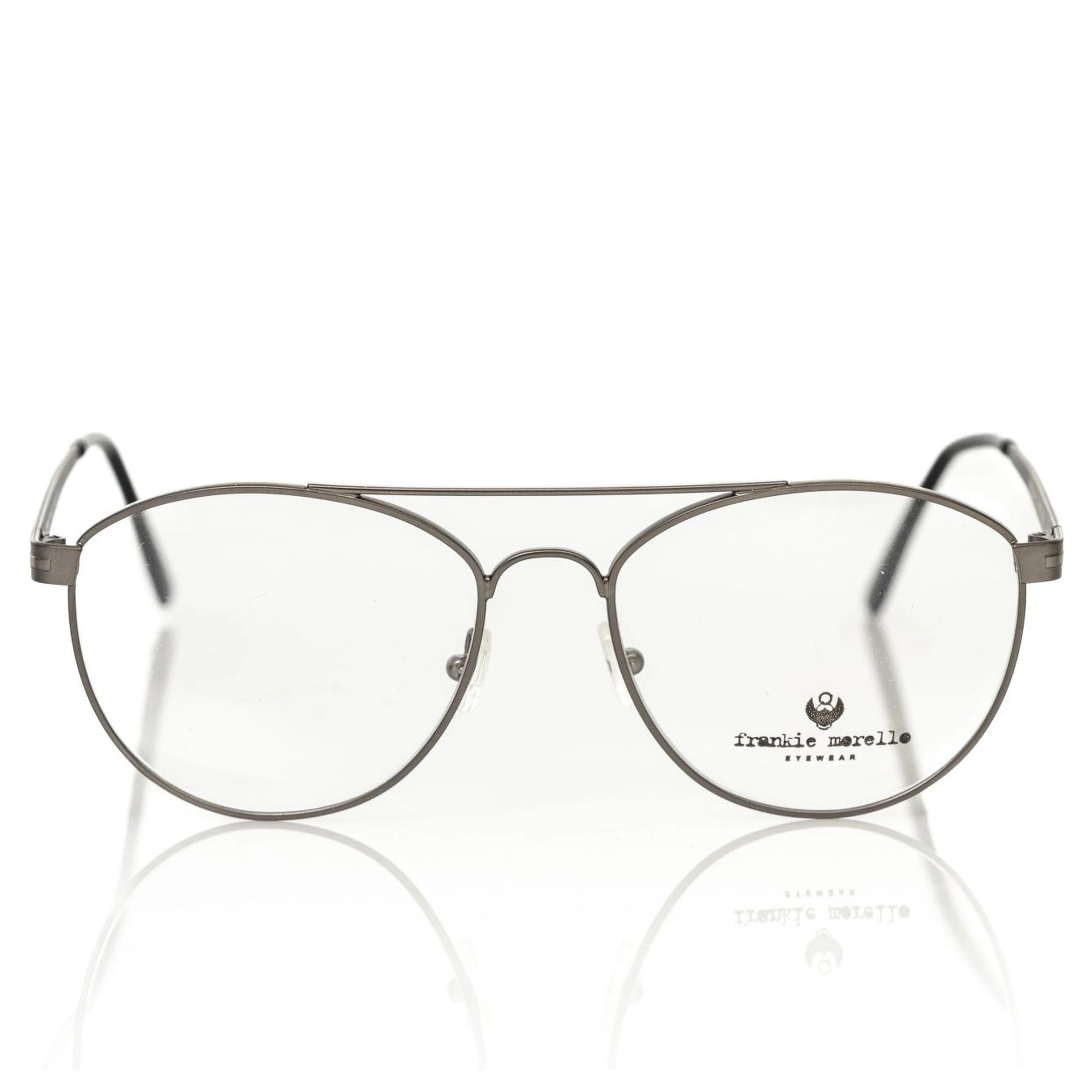 Gray Metallic Fibre Glasses Frame