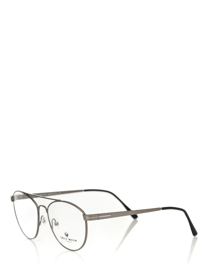 Gray Metallic Fibre Glasses Frame