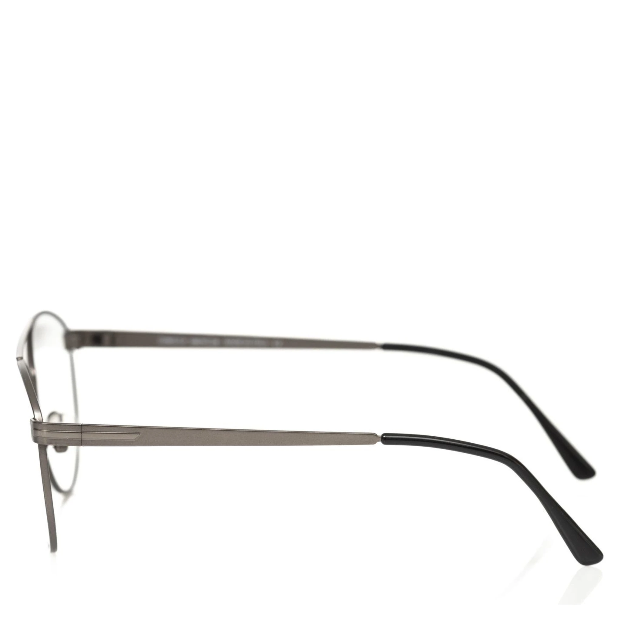 Gray Metallic Fibre Glasses Frame