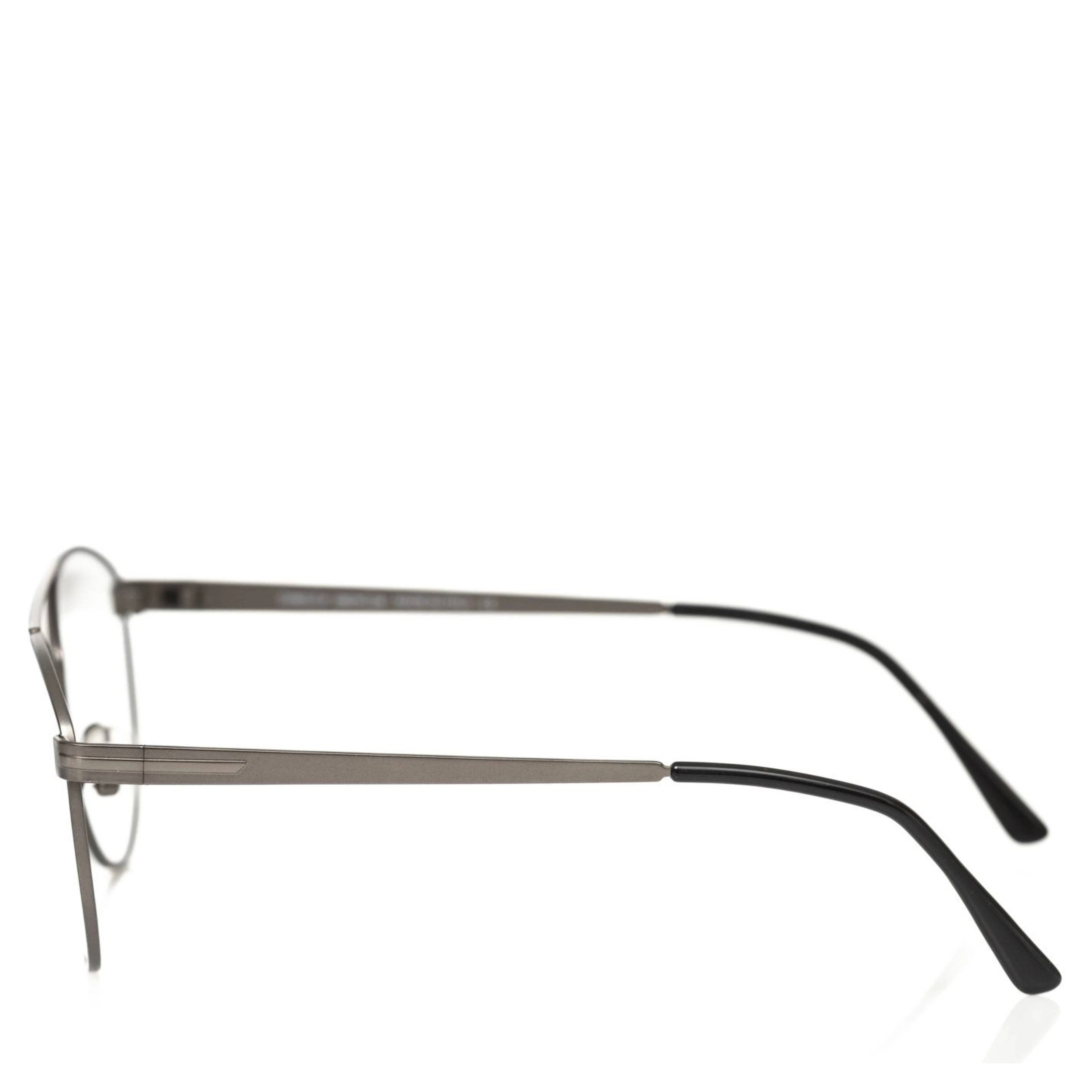 Gray Metallic Fibre Glasses Frame