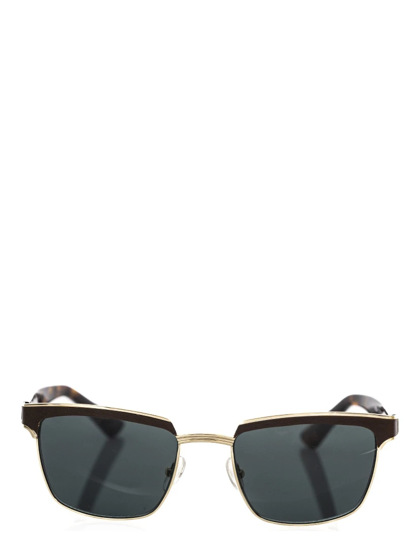 Brown Metallic Fibre Sunglass