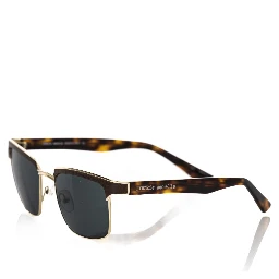 Brown Metallic Fibre Sunglass