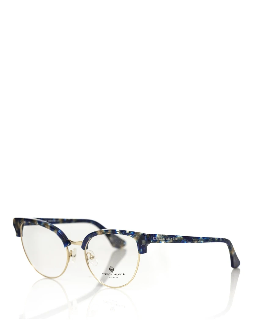 Blue Metallic Fibre Glasses Frame