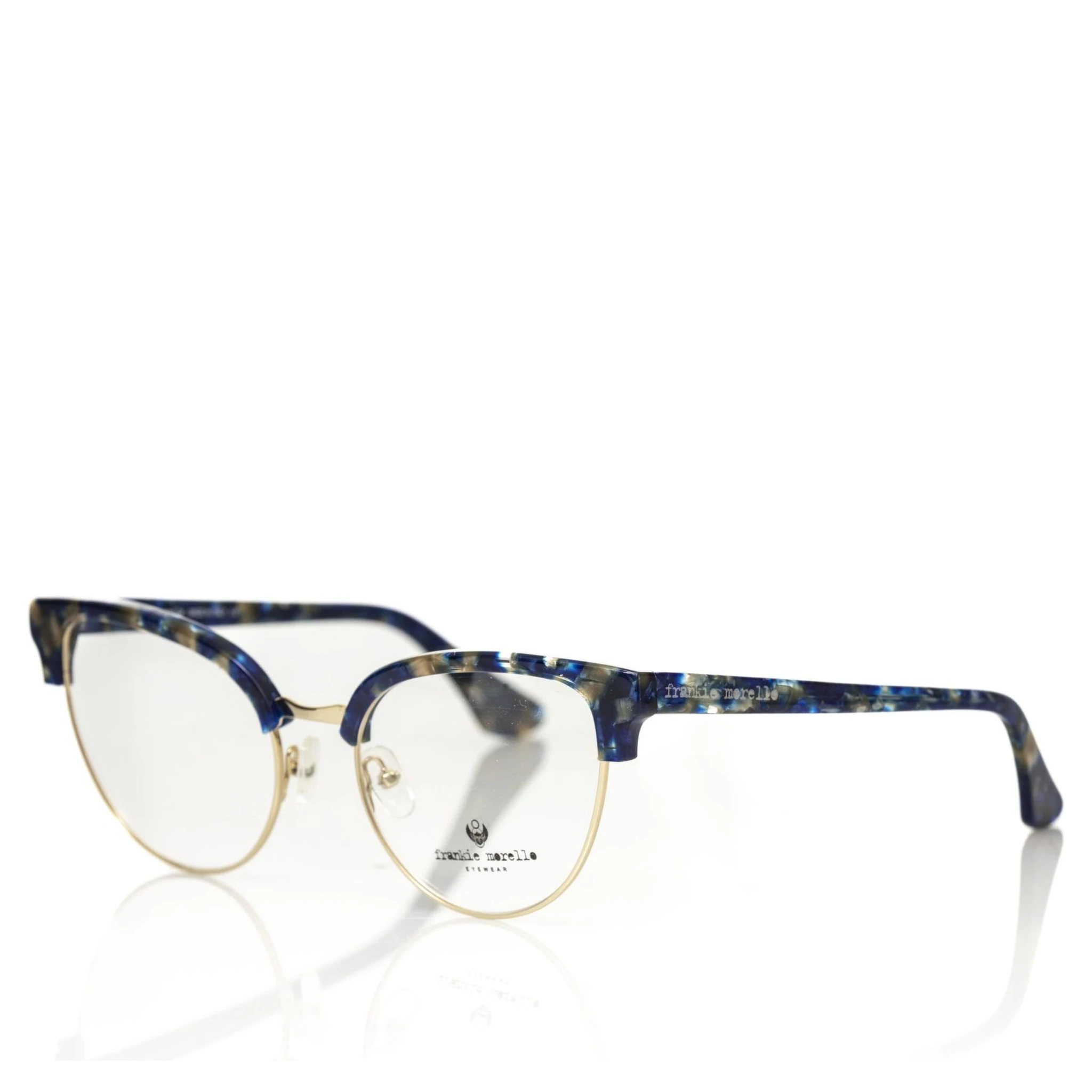 Blue Metallic Fibre Glasses Frame