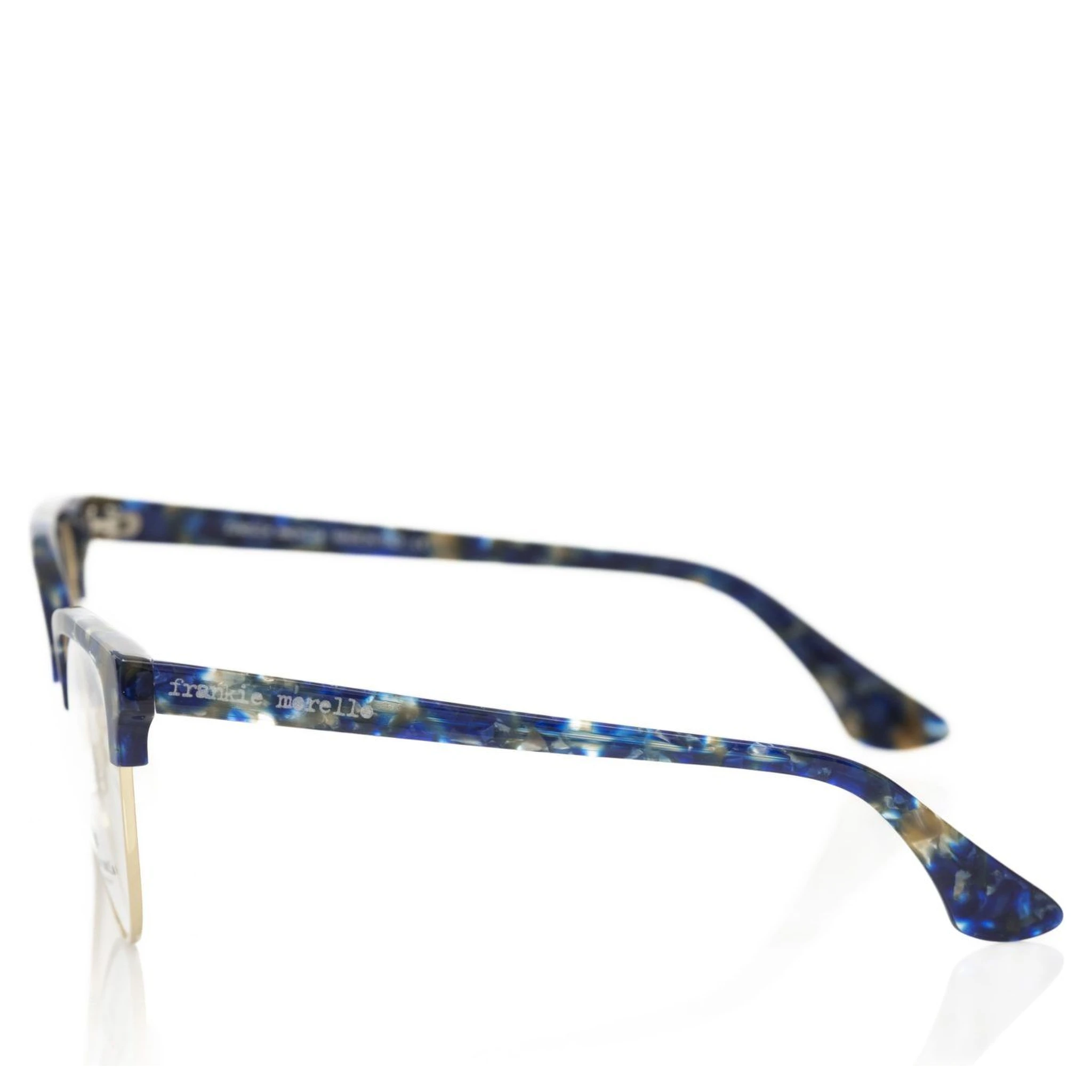 Blue Metallic Fibre Glasses Frame