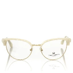 White Metallic Fibre Glasses Frame