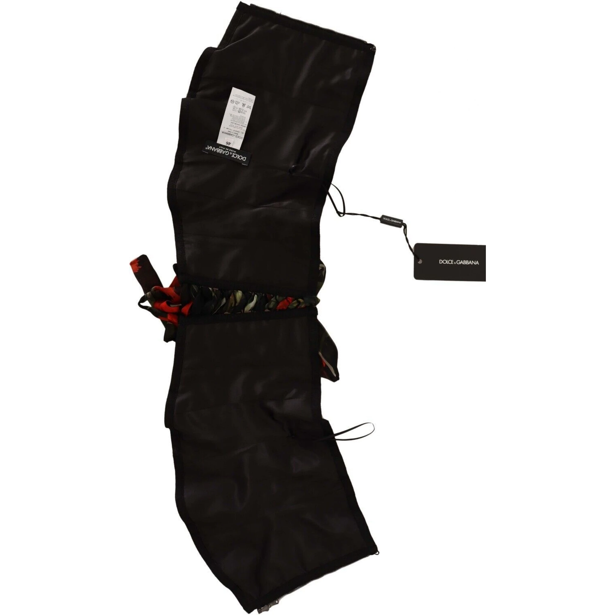 Black Corset Belt Stretch Waist Strap Silk Top