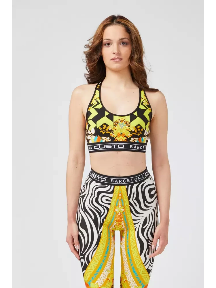 Yellow Polyamide T-Shirt