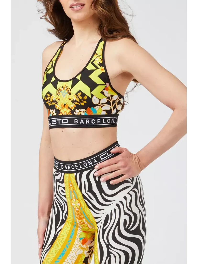 Yellow Polyamide T-Shirt