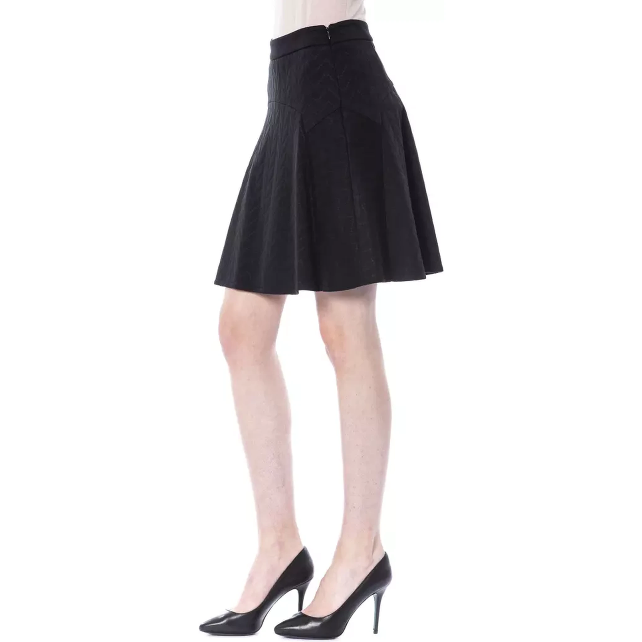 Black Polyester Skirt