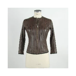 Brown Leather Women Jacket