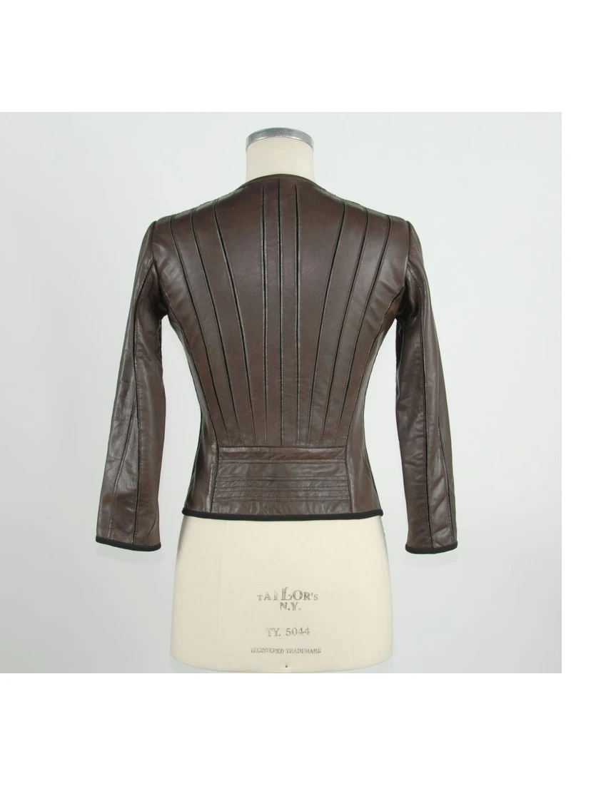 Brown Leather Women Jacket