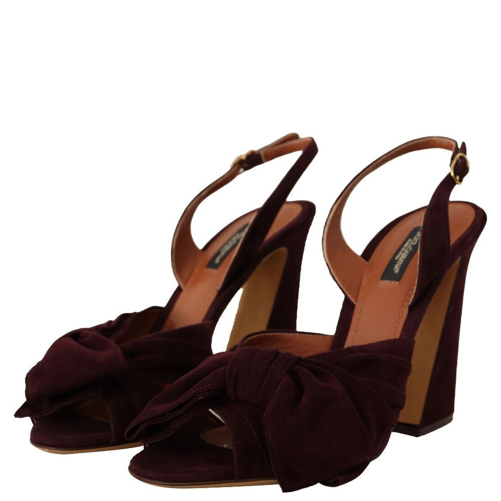 Dark Purple Suede Ankle Strap Sandals Shoes