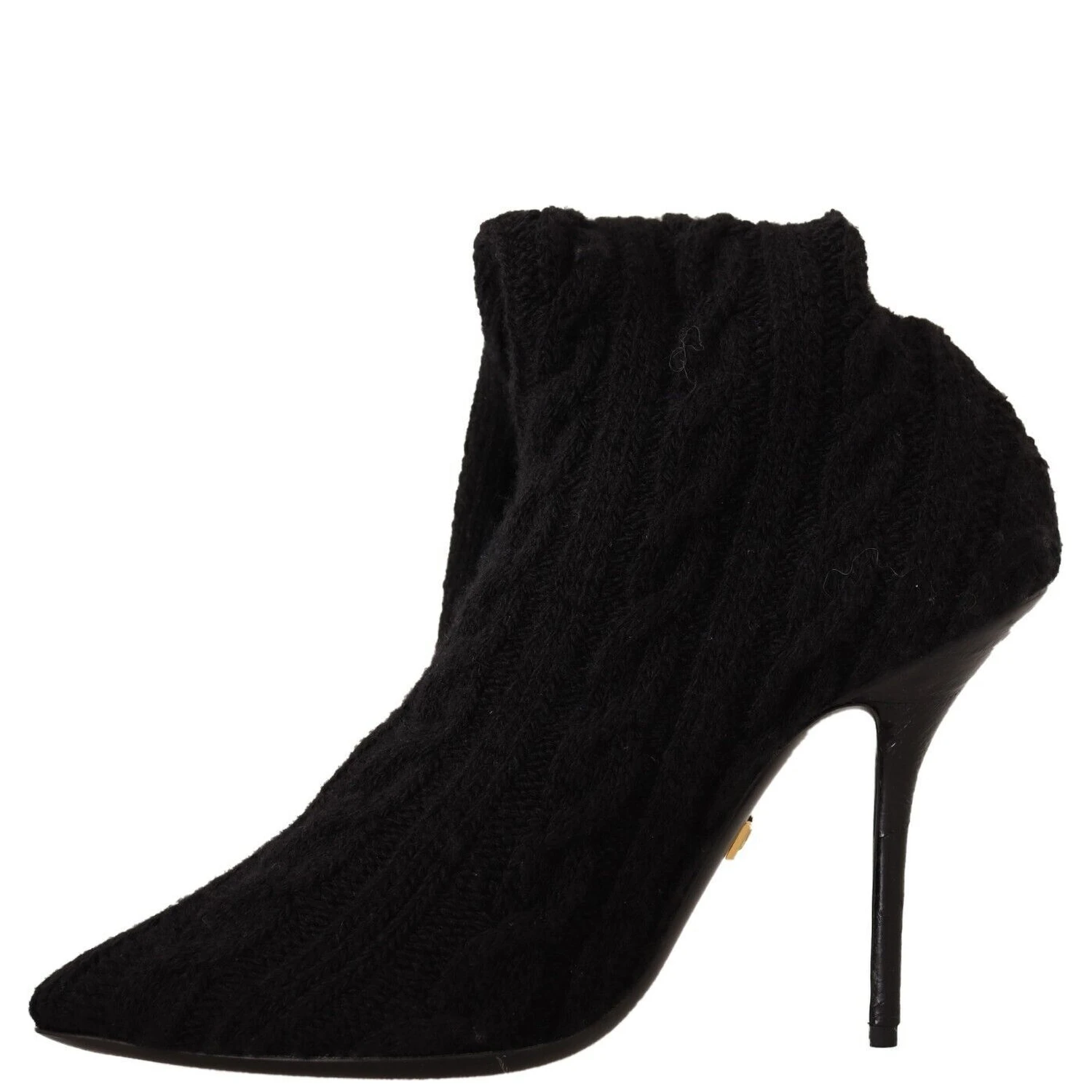 Black Stretch Socks Knee High Booties Shoes