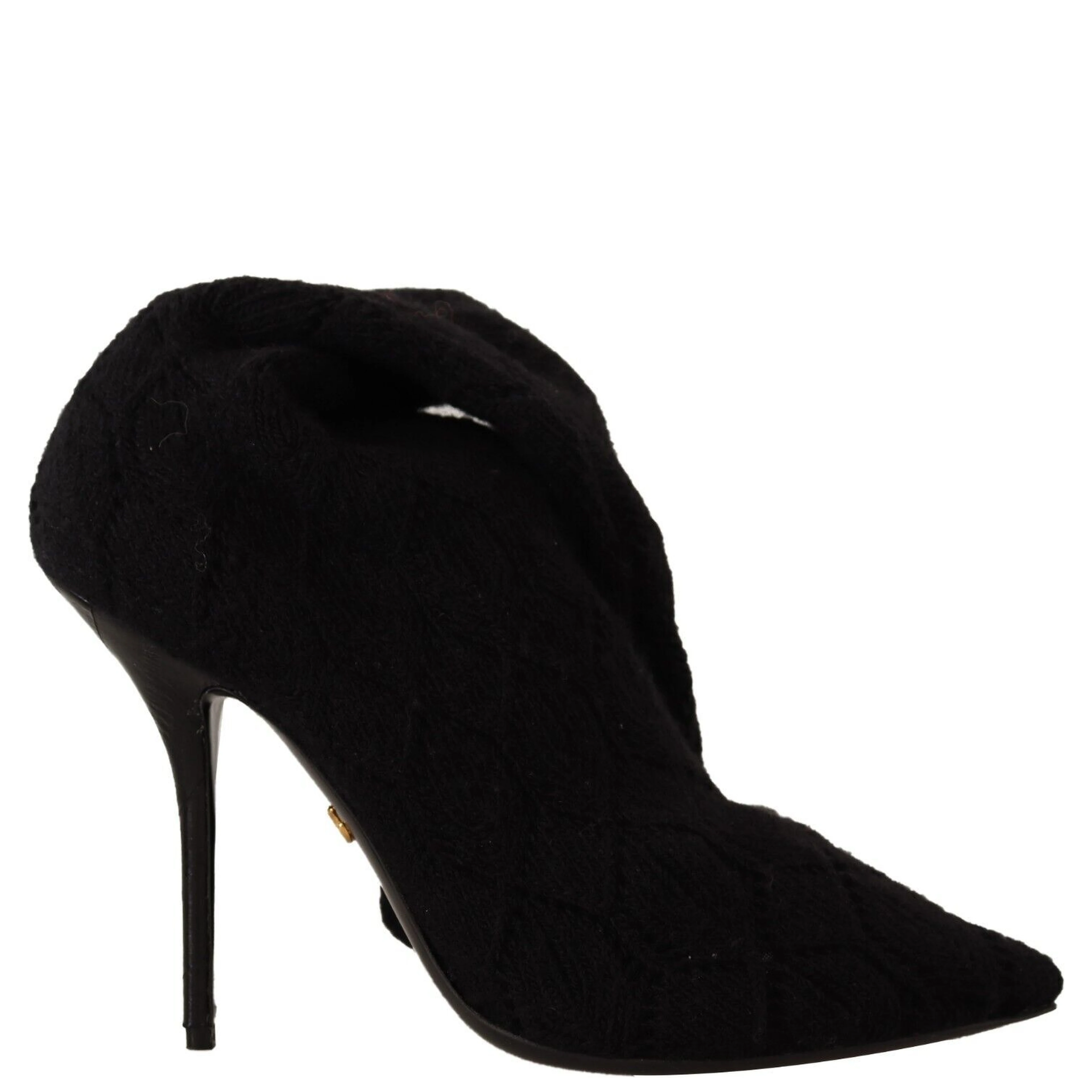 Black Stretch Socks Knee High Booties Shoes