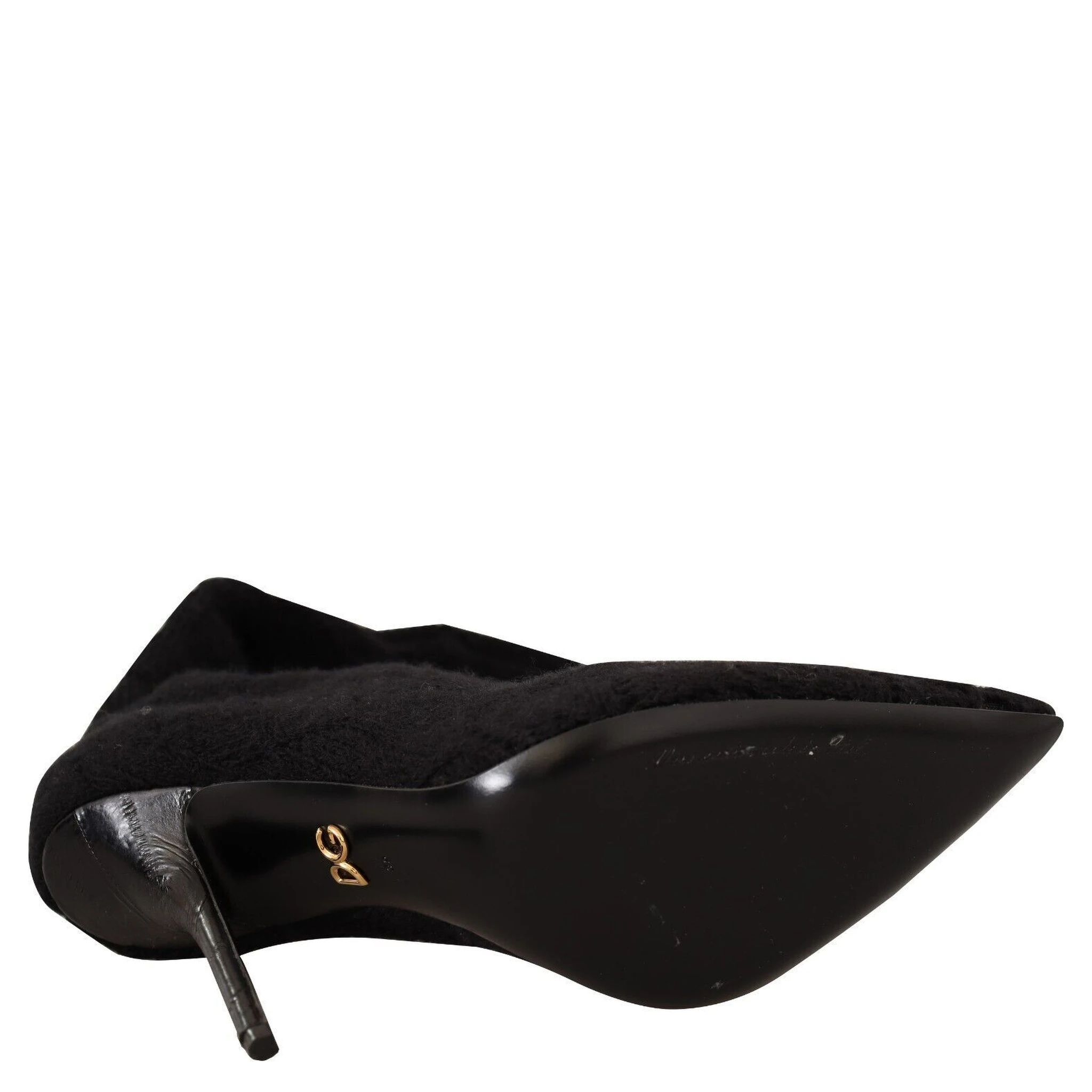 Black Stretch Socks Knee High Booties Shoes