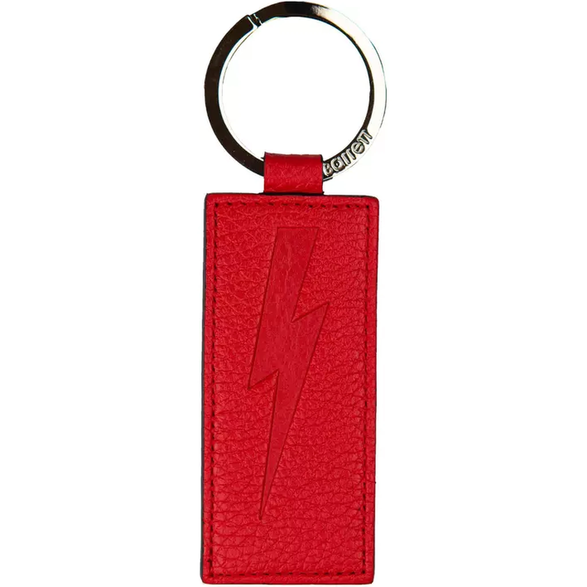 Red Leather Keychain