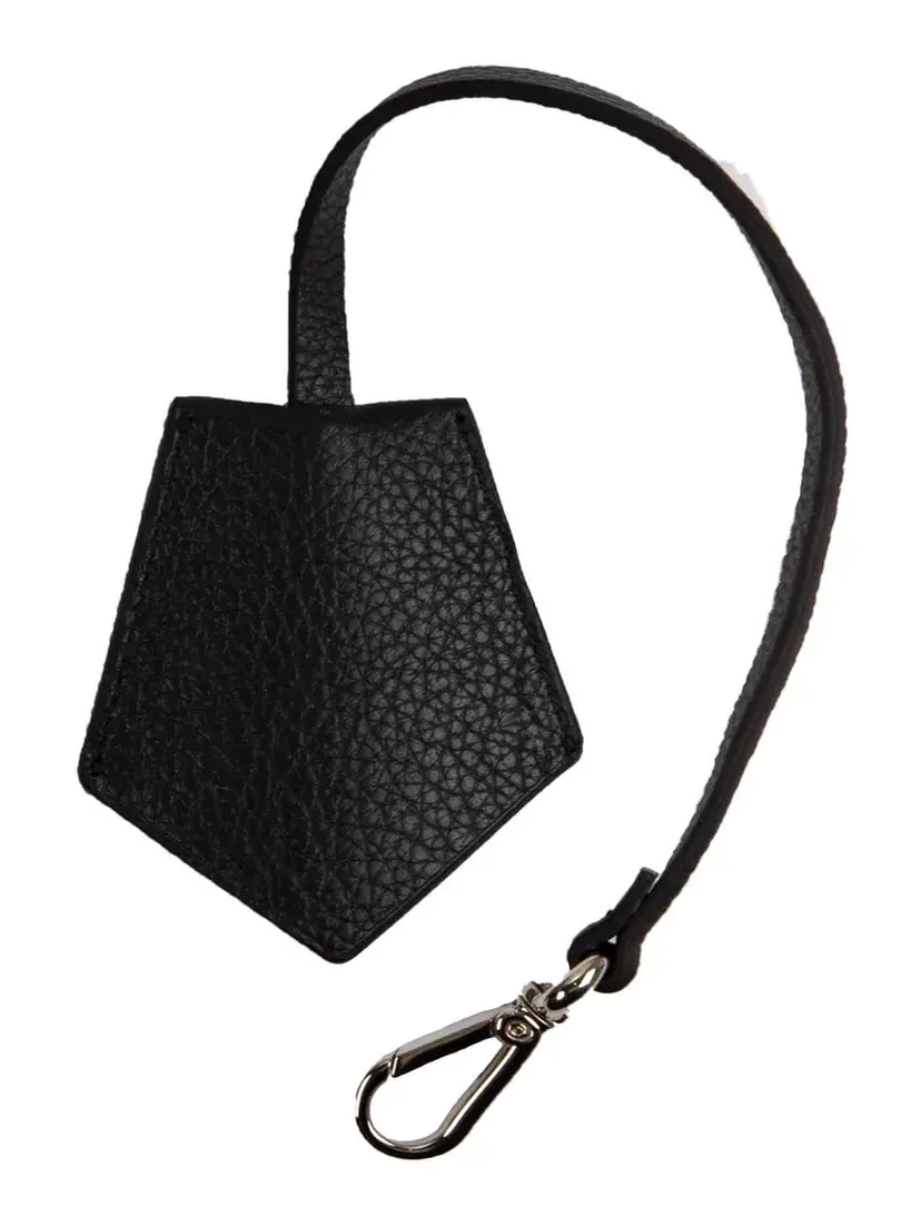 Black Leather Keychain