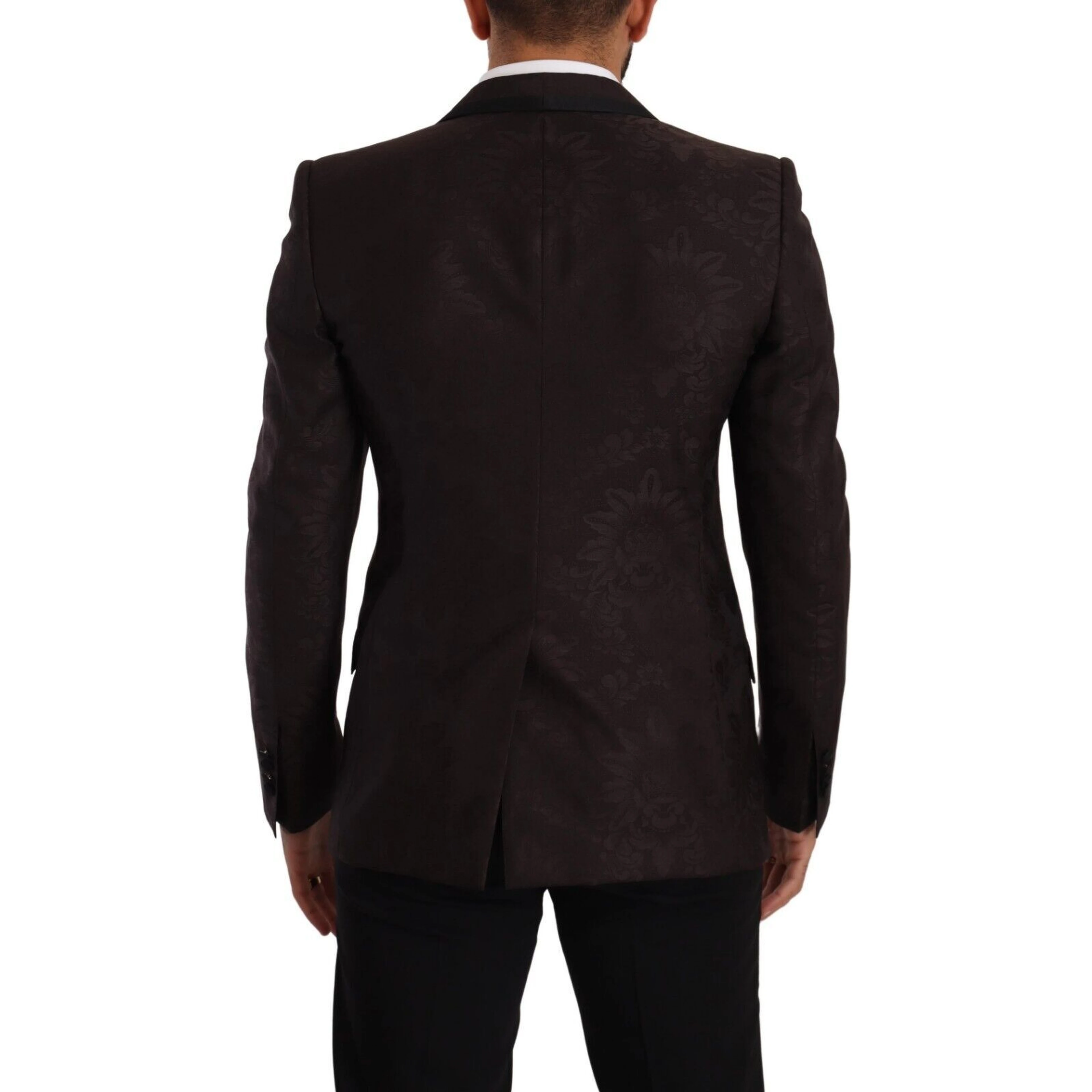 Purple Jacquard Single Breasted SICILIA Blazer