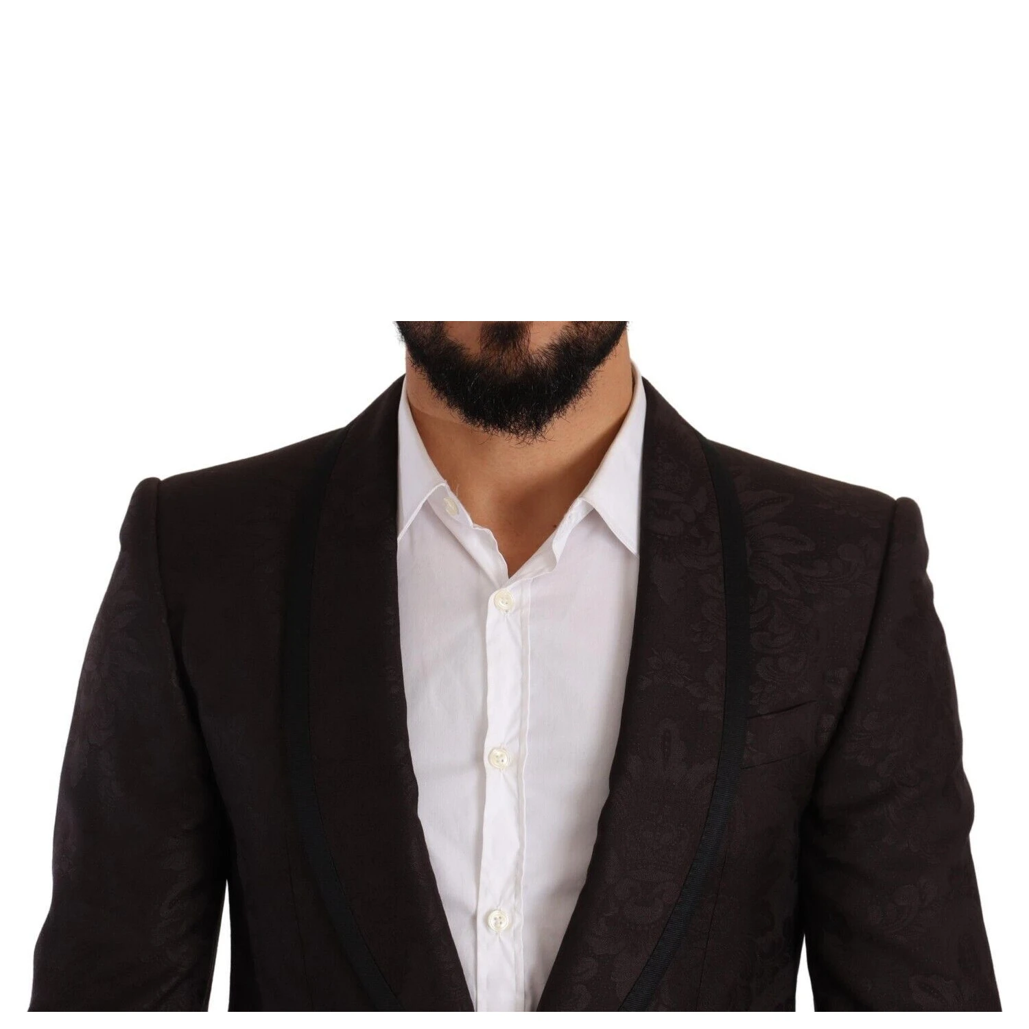 Purple Jacquard Single Breasted SICILIA Blazer