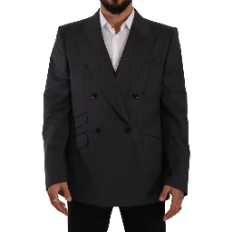 Gray Double Breasted 2 Piece SICILIA Blazer
