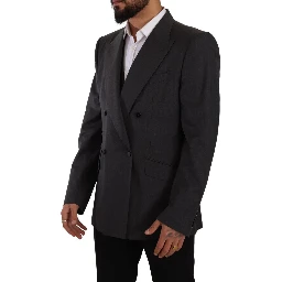 Gray Double Breasted 2 Piece SICILIA Blazer