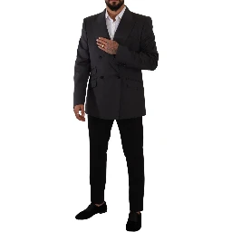Gray Double Breasted 2 Piece SICILIA Blazer