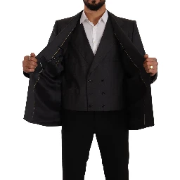 Gray Double Breasted 2 Piece SICILIA Blazer