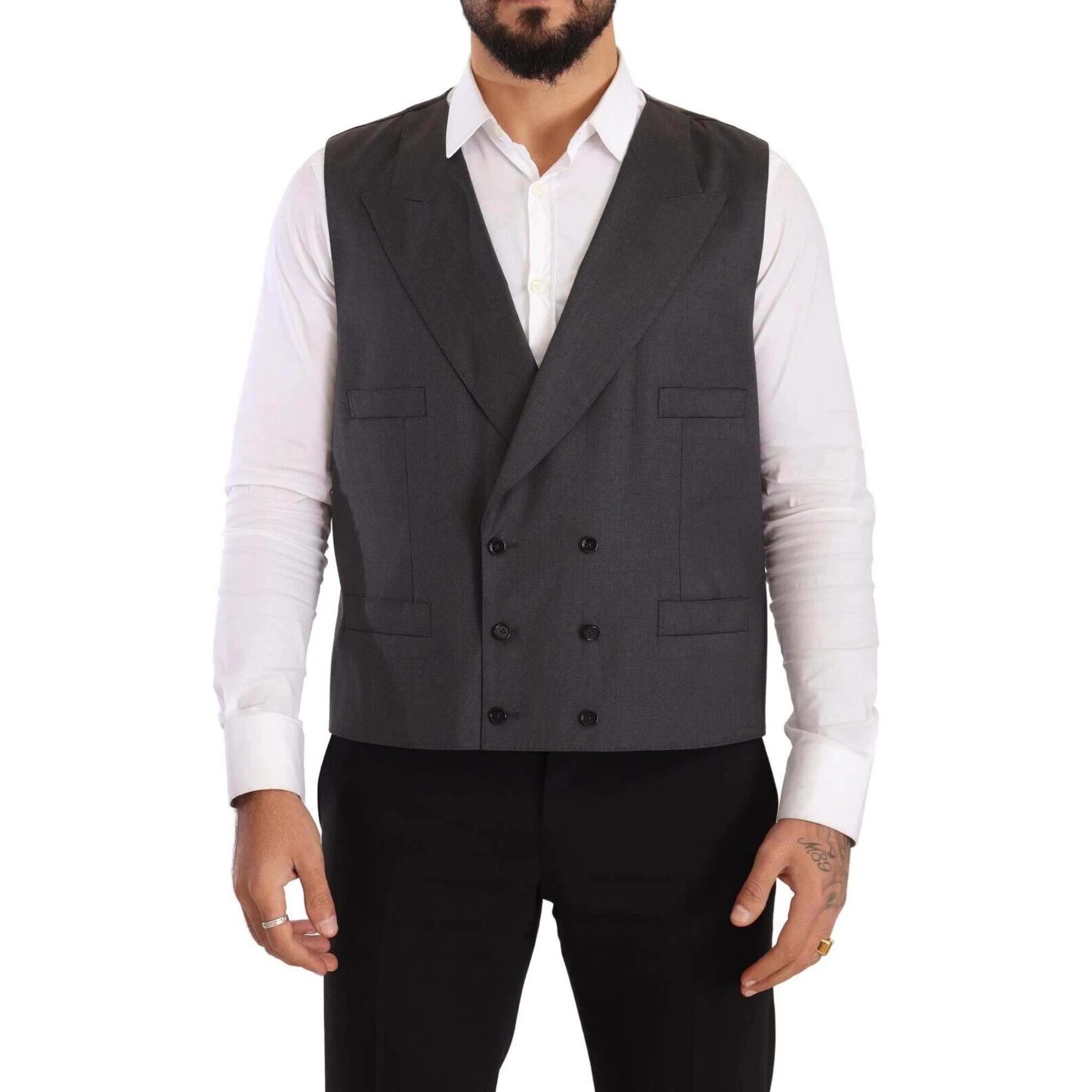 Gray Double Breasted 2 Piece SICILIA Blazer