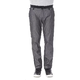 Classic Cotton Men's Pants In Black