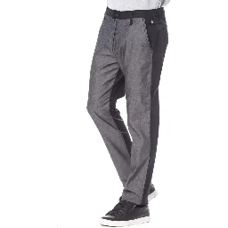 Classic Cotton Men's Pants In Black