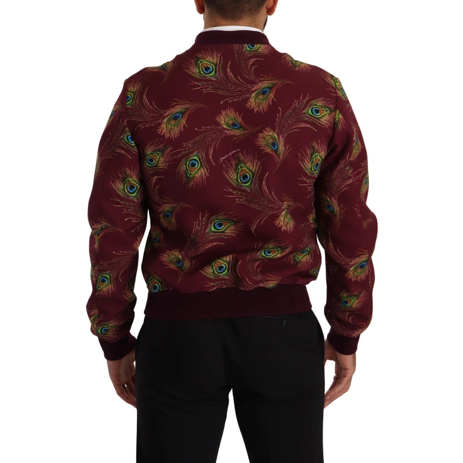 Red Peacock Polyester Stretch Full Zip Jacket