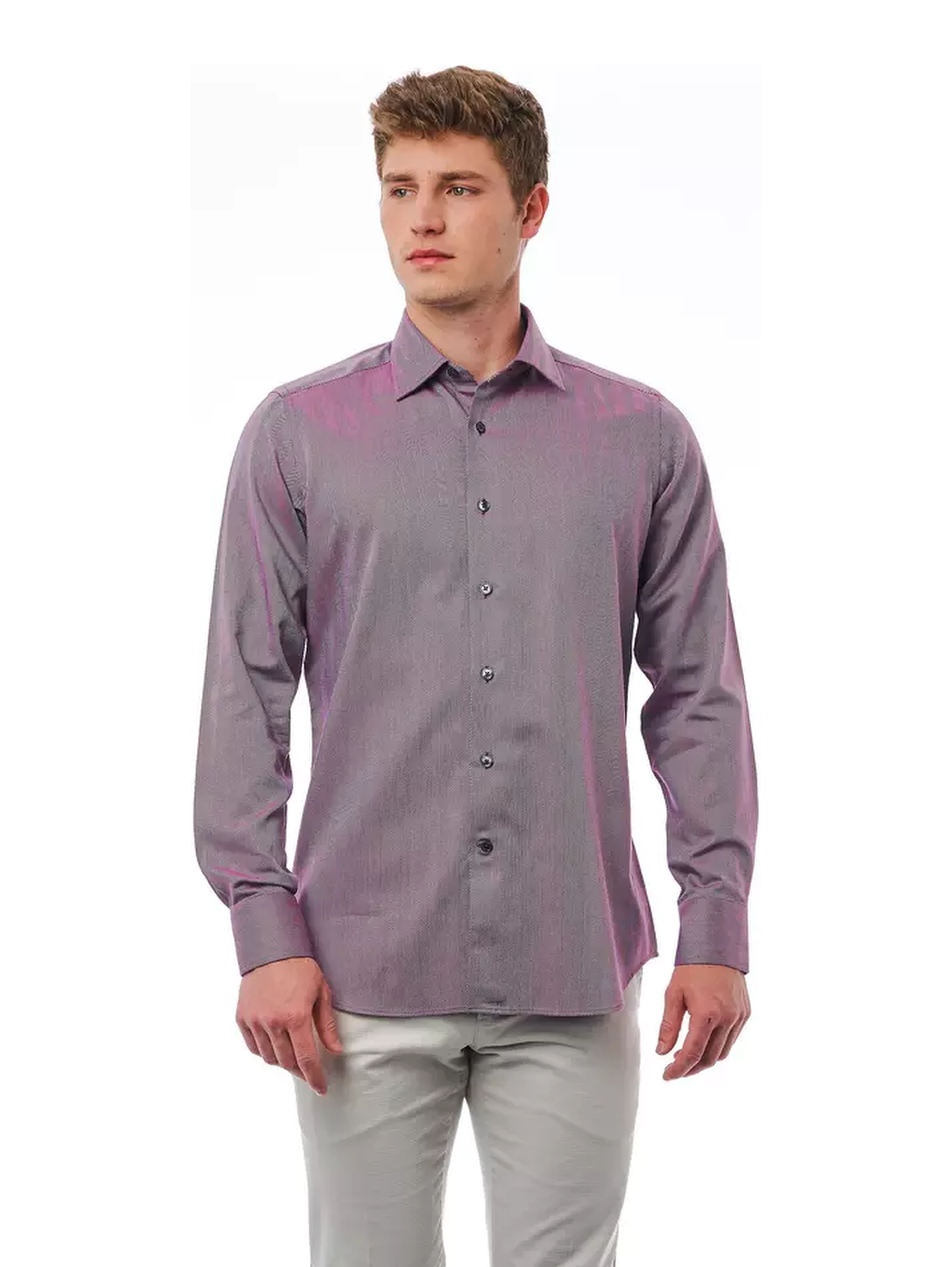 Burgundy Cotton Shirt
