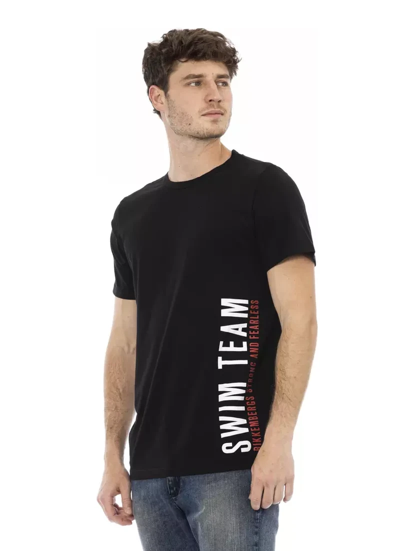 Black Cotton T-Shirt