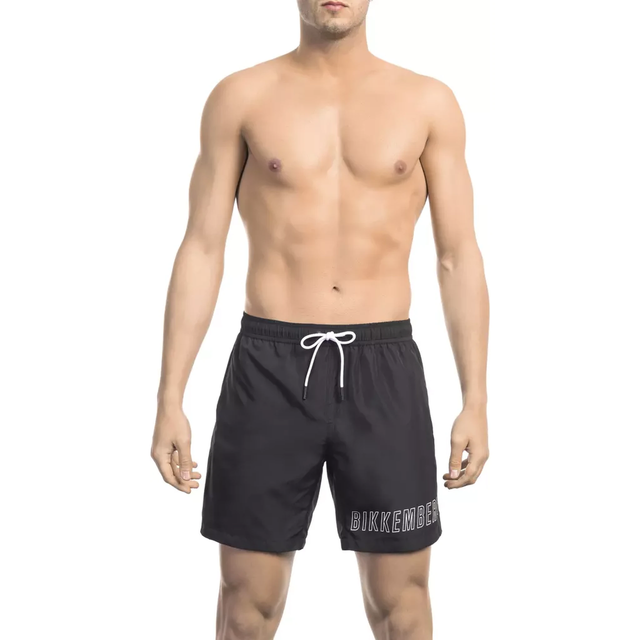 Black Polyester Swimwear