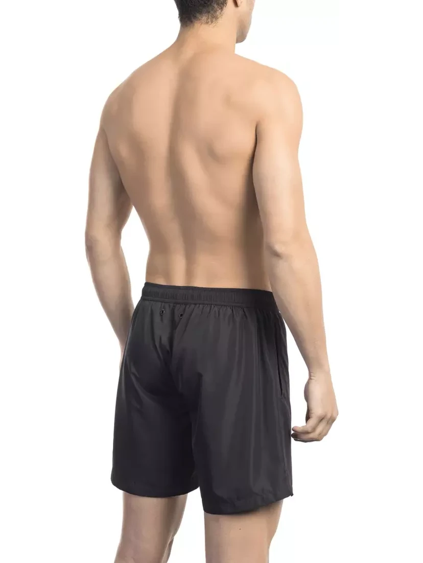 Black Polyester Swimwear