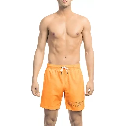 Orange Polyester Swimwear