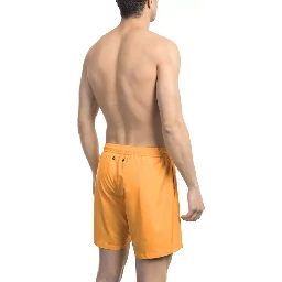 Orange Polyester Swimwear