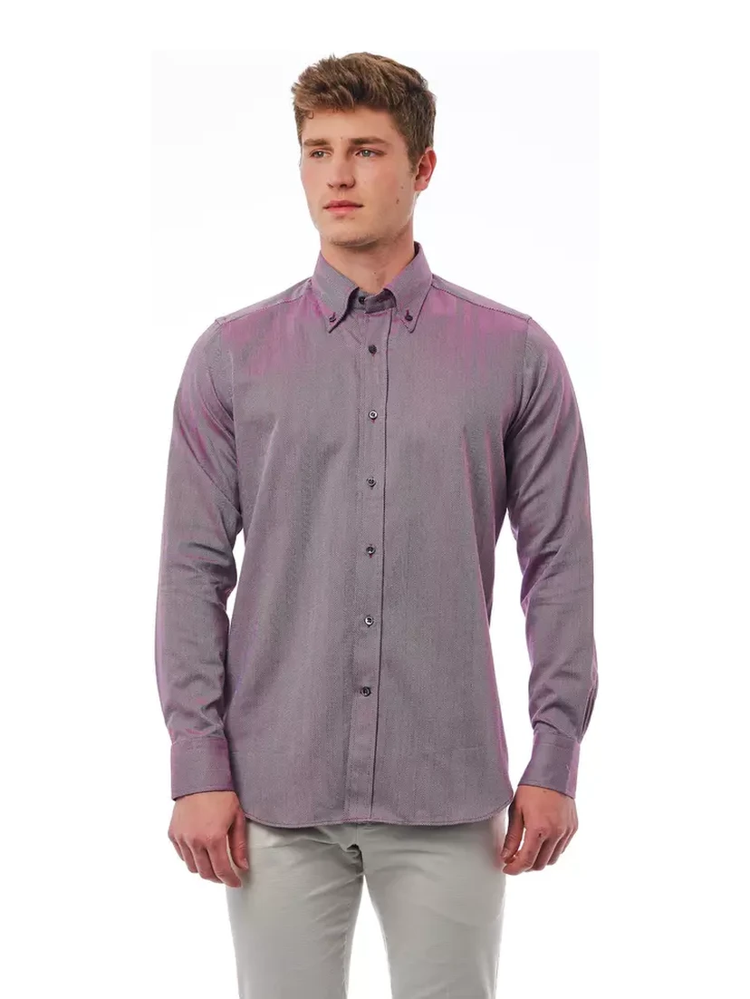 Burgundy Cotton Shirt