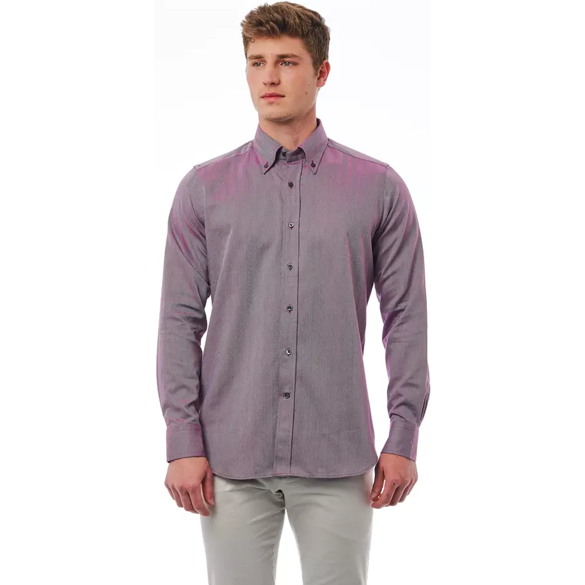 Burgundy Cotton Shirt