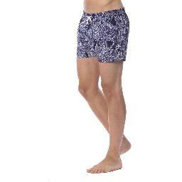 Blue Polyester Swimwear